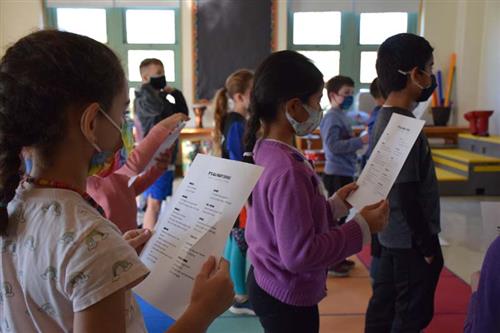 Children Holding Lyrics And Singing